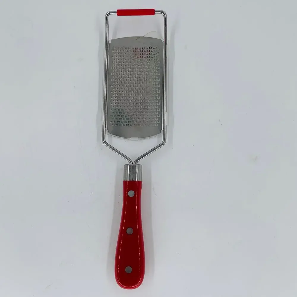 Pioneer Woman Grater Utensil Fine Red Floral Cover Handheld Cheese Kitchen